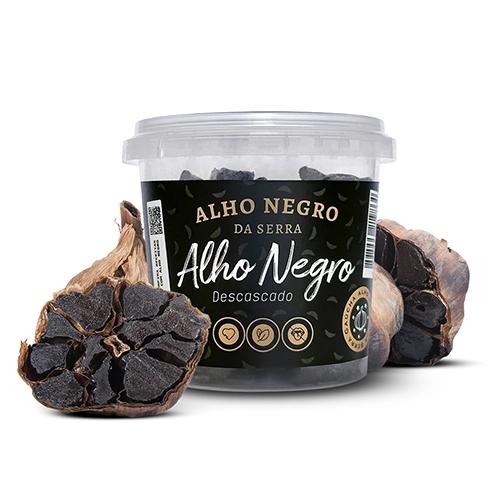 Pote de Alho Negro descascado